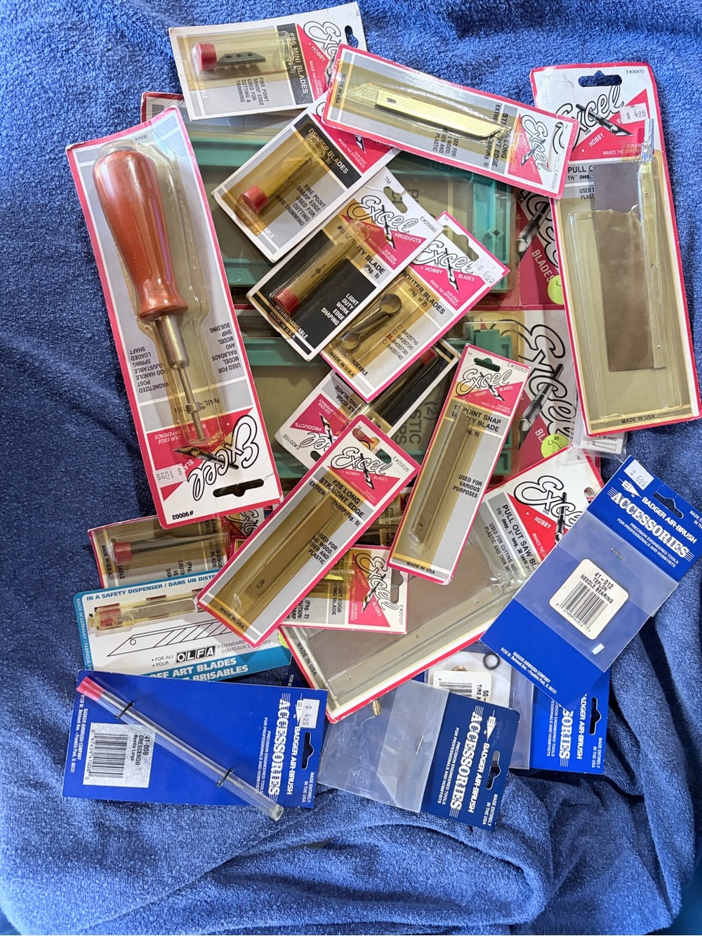 Vintage deadstock woodworking blades clamps etc NWT